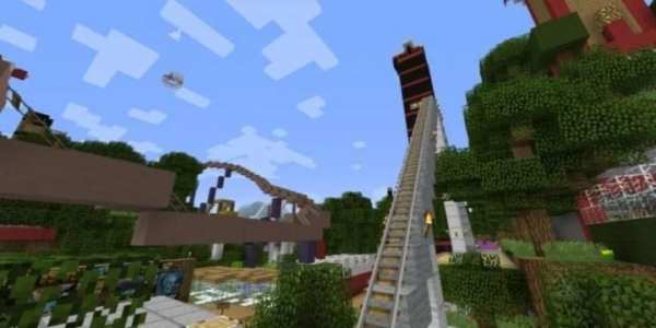Парк с приключениями Minecraft PE screenshot 2