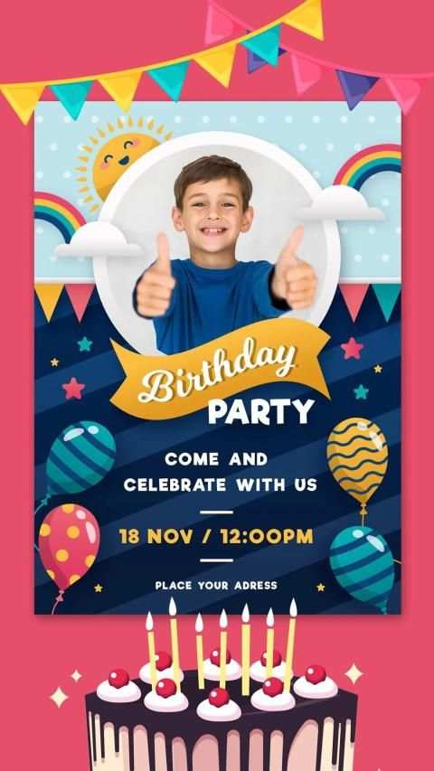 Birthday Invitation Card Maker screenshot 4