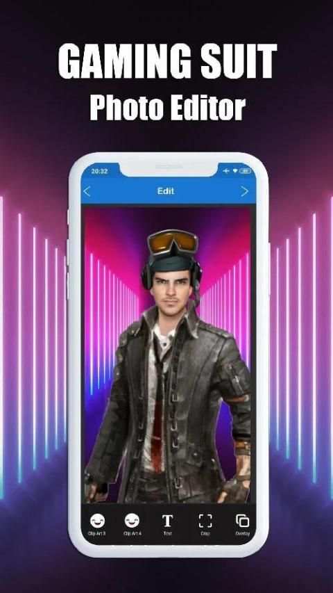 Gaming Suit Photo Editor 1 تصوير الشاشة