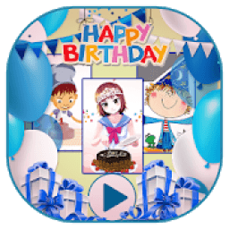 Happy Birthday Video Maker आइकन