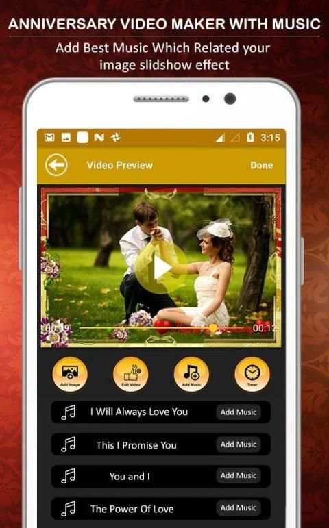 Anniversary Video Maker With Music Pro screenshot 2