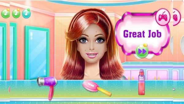 Games Hair Salon: love Hairstyle Color Makeover screenshot 1