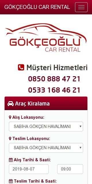 Gökçeoğlu Car Rental स्क्रीनशॉट 2