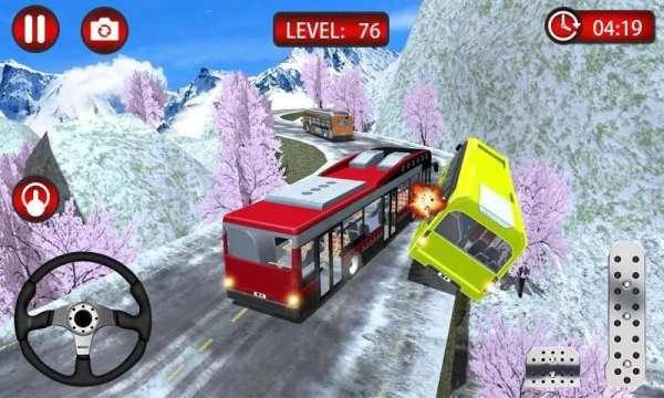 Heavy Bus Uphill Racing 3D - Bus Driving Game स्क्रीनशॉट 1