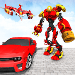 ikon Drone Robot Car Shooting - Transform Robot Games