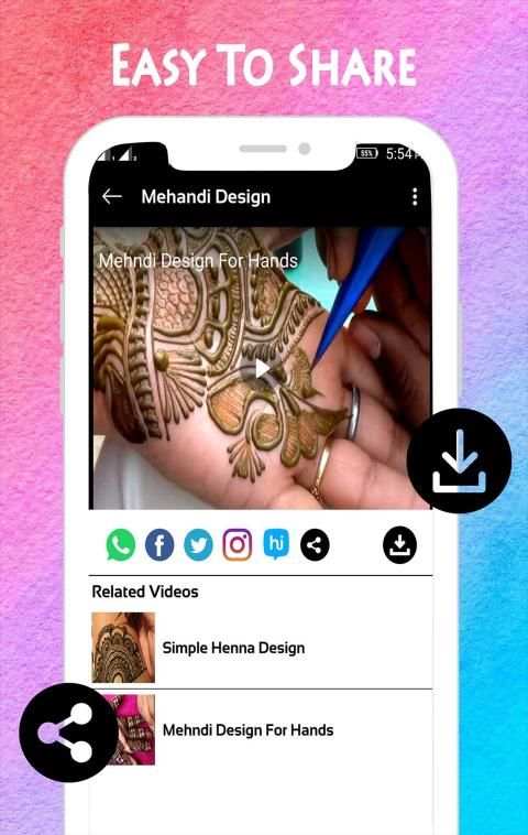 2019 Mehandi Design Photos & Video स्क्रीनशॉट 2