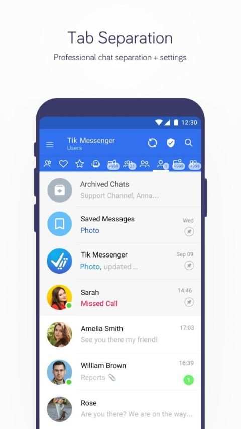 Tiktel Messenger स्क्रीनशॉट 2