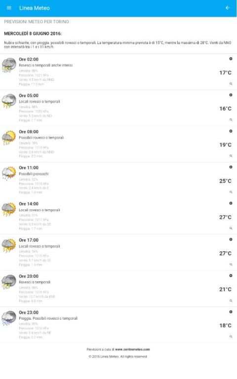 Linea Meteo Live screenshot 10