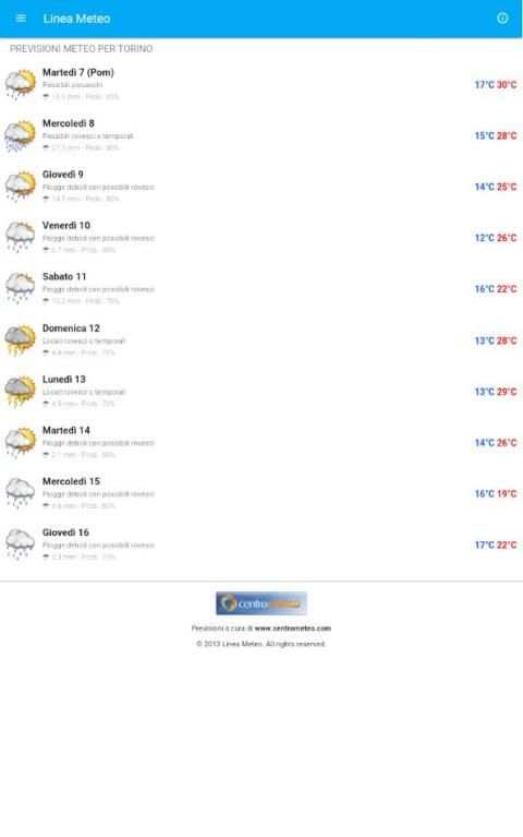 Linea Meteo Live screenshot 11