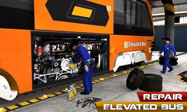 Bus Mechanic Auto Repair Shop-Car Garage Simulator screenshot 11