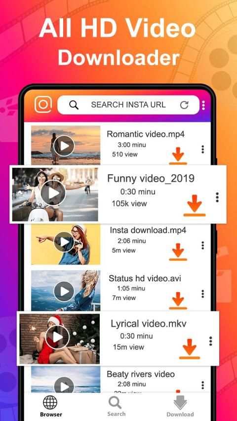 Video downloader - HD video download,save from net स्क्रीनशॉट 3