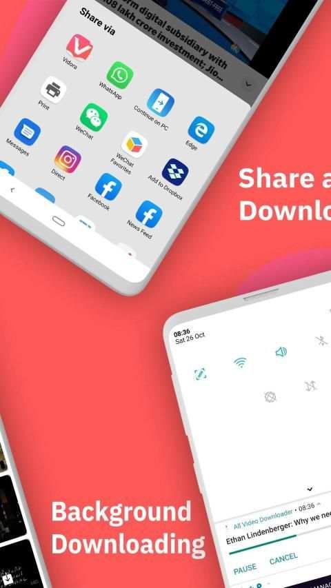Vidora - All Video Downloader for video download screenshot 1