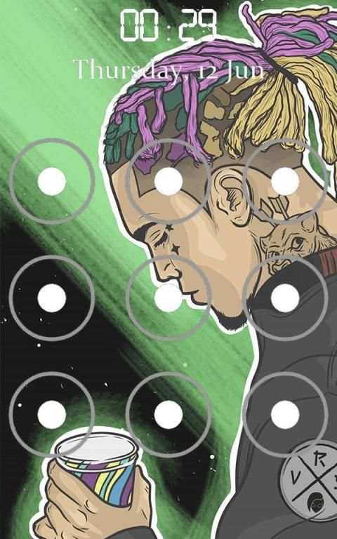 Lil Pump Pattern Lock Screen screenshot 2