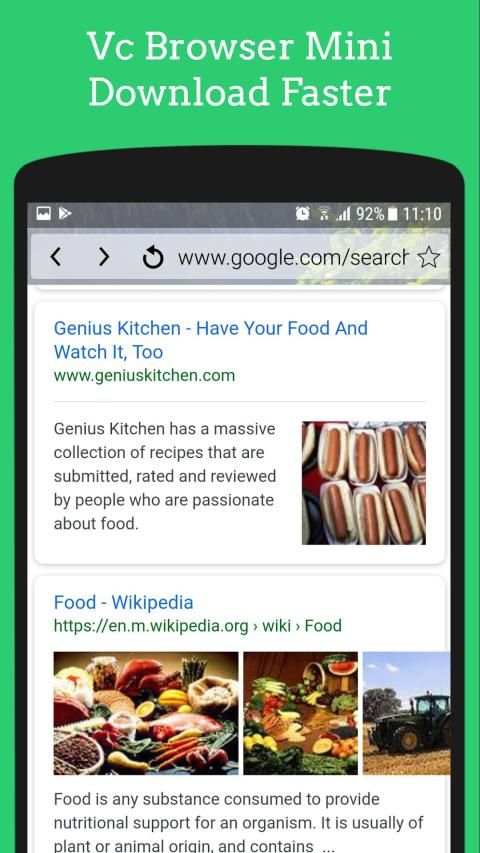 Vc browser mini - download fasterbrowser स्क्रीनशॉट 3