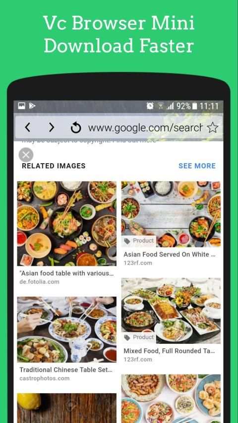 Vc browser mini - download fasterbrowser स्क्रीनशॉट 2