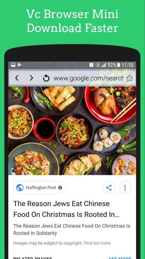 Vc browser mini - download fasterbrowser स्क्रीनशॉट 4