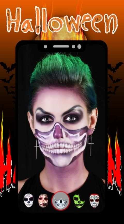 Halloween Makeup Camera Editor screenshot 5