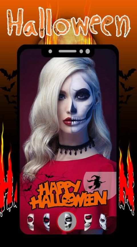 Halloween Makeup Camera Editor screenshot 4