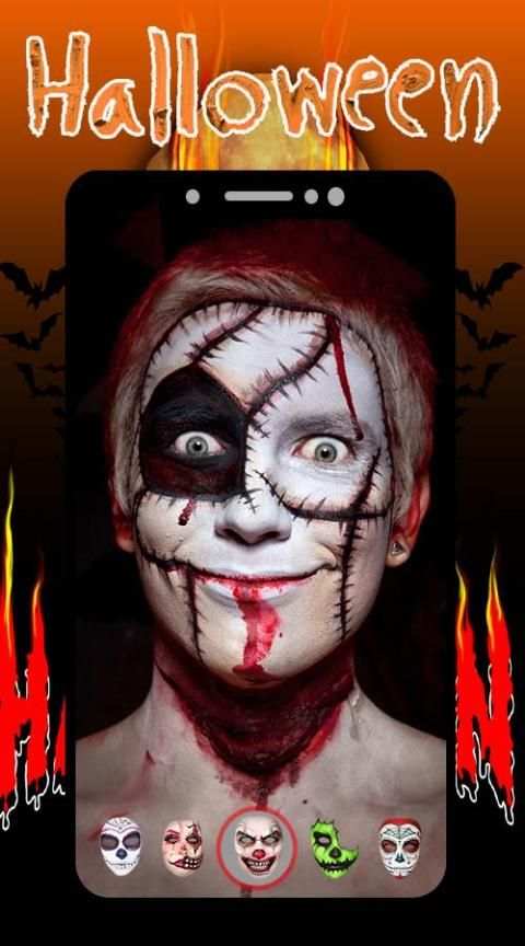 Halloween Makeup Camera Editor screenshot 2