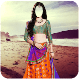Woman Traditional Choli Photo Suit आइकन
