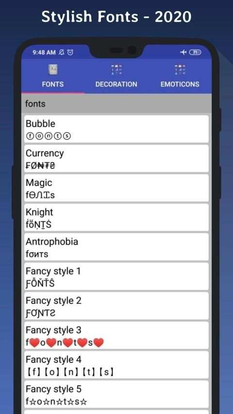 Stylish Fonts - 2020 स्क्रीनशॉट 2