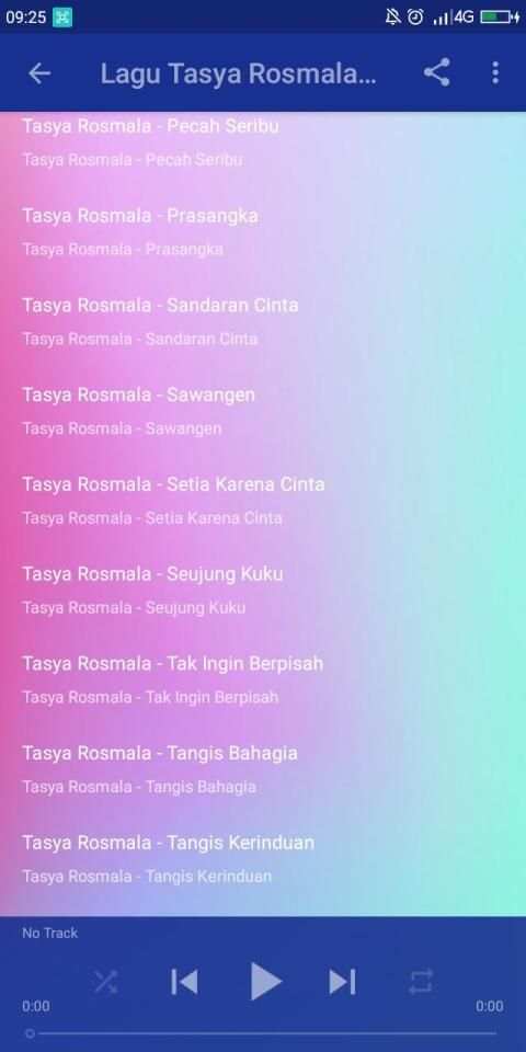 Lagu Tasya Rosmala Offline screenshot 2