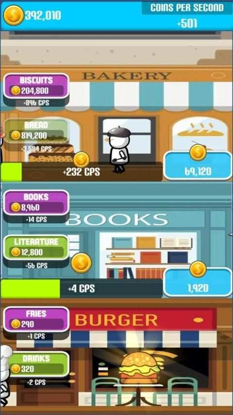 Burger Shop tycoon - clicker idle screenshot 2