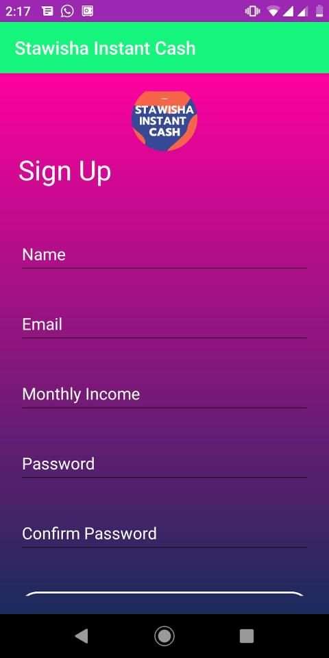 Stawisha Instant Cash screenshot 1