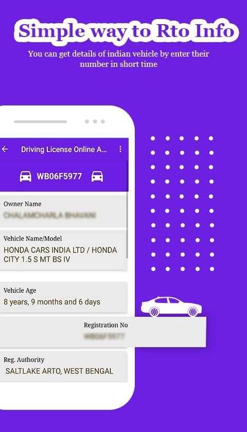 Driving Licence details and RTO Vehicle Info स्क्रीनशॉट 2