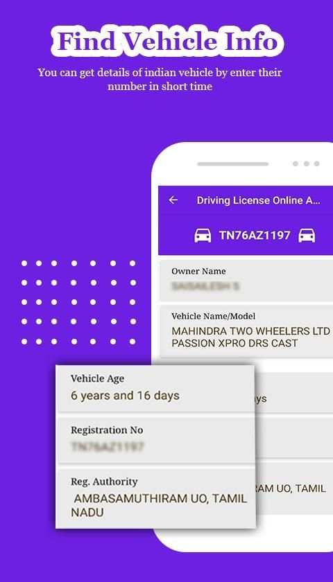 Driving Licence details and RTO Vehicle Info screenshot 3