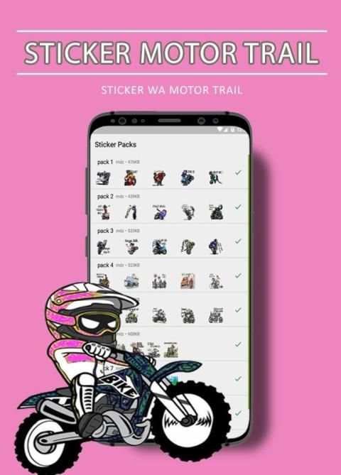Sticker Motor Trail Motor Sport motocross screenshot 2