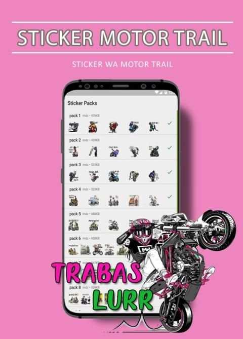 Sticker Motor Trail Motor Sport motocross screenshot 1