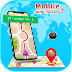 Mobile GPS Locator, Maps &amp; Mobile Location Tracker आइकन