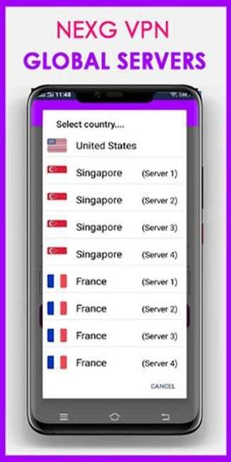 NEXG VPN screenshot 2