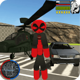 DeaPool Stickman Rope Hero - Street Gangster Fight icon