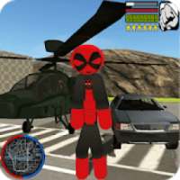 DeaPool Stickman Rope Hero - Street Gangster Fight