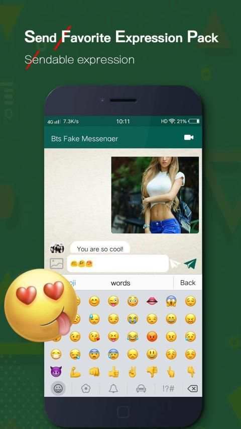 Bts Fake WhatsChat Messenger screenshot 3