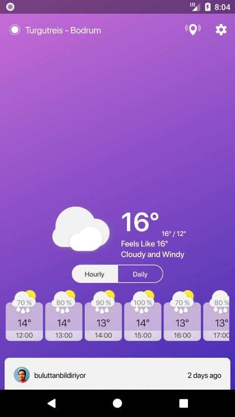 Buluttan - Weather of Turkey स्क्रीनशॉट 1