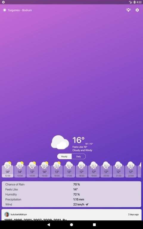 Buluttan - Weather of Turkey स्क्रीनशॉट 7