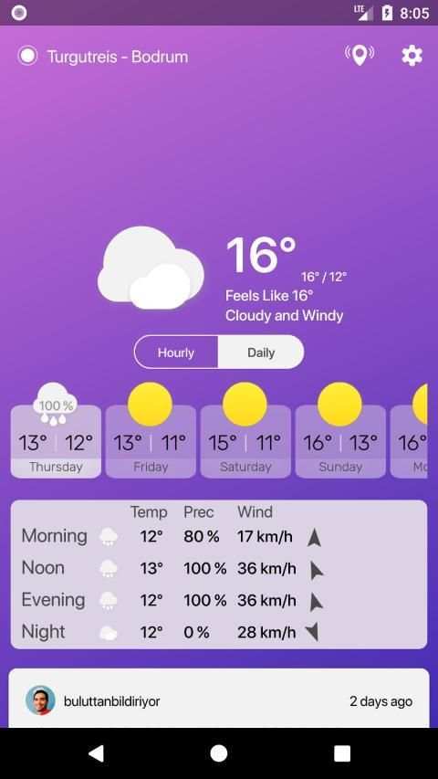 Buluttan - Weather of Turkey स्क्रीनशॉट 3