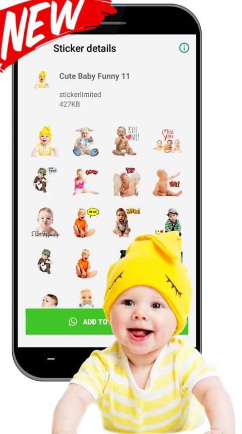 Cute Baby Funny Sticker For WAStickerApps screenshot 4
