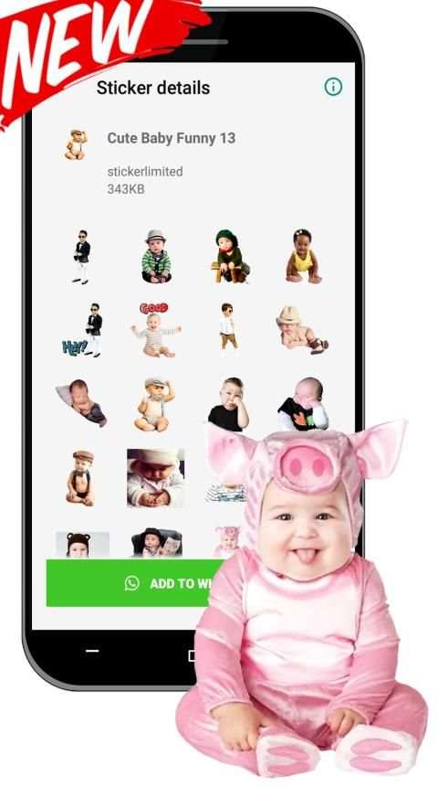 Cute Baby Funny Sticker For WAStickerApps screenshot 8