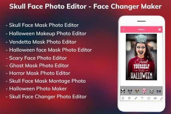 Skull Face Photo Editor - Face Changer Photo Maker screenshot 8