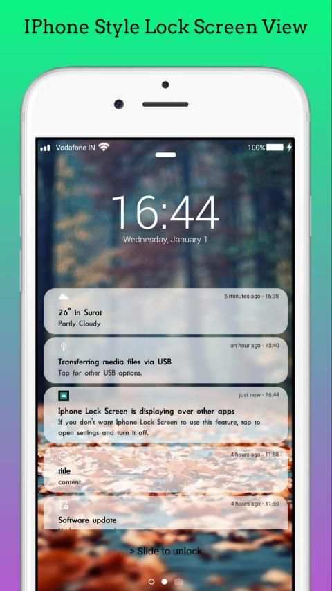iLocker - Iphone Style Lock Screen screenshot 7
