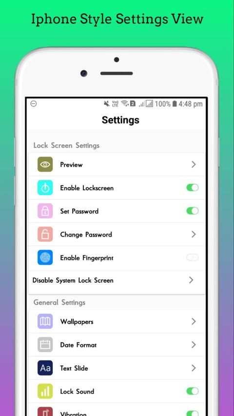 iLocker - Iphone Style Lock Screen screenshot 1