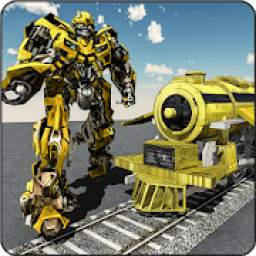 Real Train Robot Transform War Games