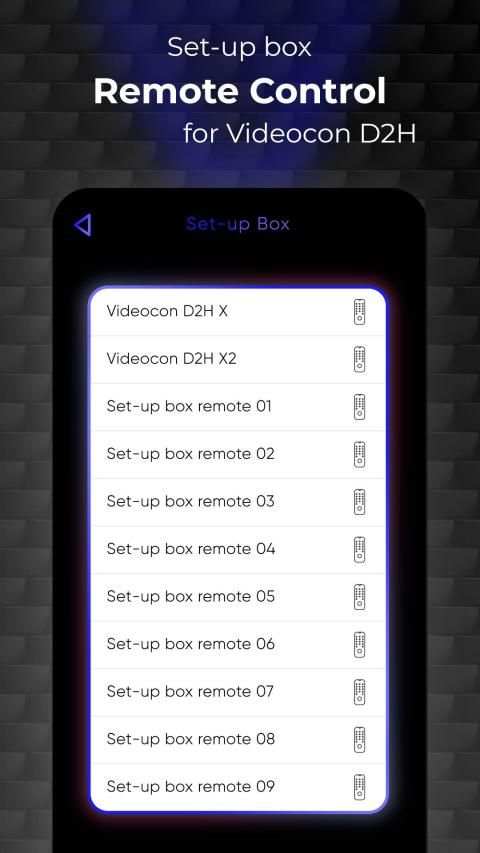 Remote Control For Videocon d2h स्क्रीनशॉट 1