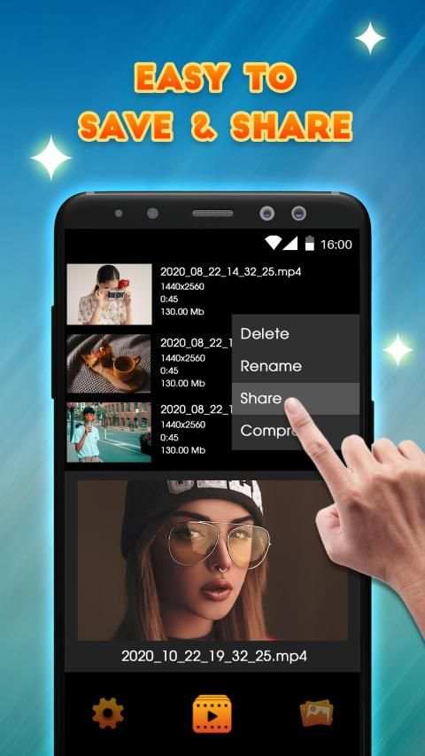 XRecorder - Screen Recorder & Music, Video Editor स्क्रीनशॉट 1