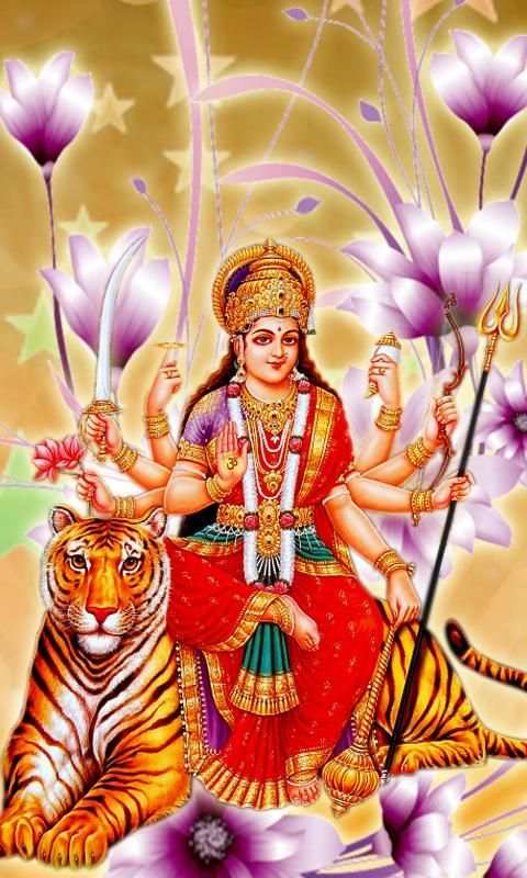 Maa Durga Live Wallpaper स्क्रीनशॉट 4