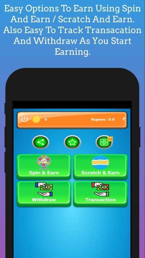 SpinToWin - Spin And Earn / Scratch And Earn स्क्रीनशॉट 1